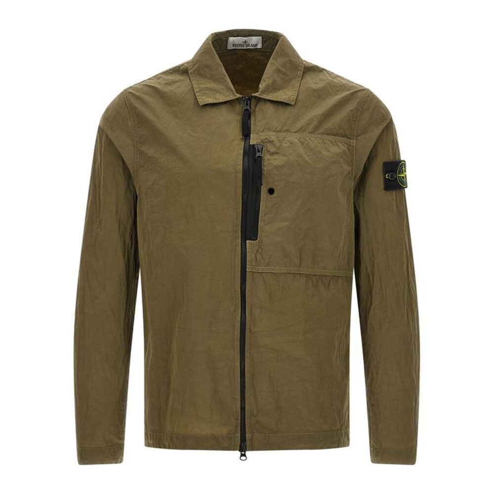 Stone Island Bicolor Polyamide Men's Blouse